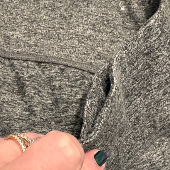 Livi Active Charcoal Heather Leggings with Rose Gold Sequin Ankles 7/8 length - Picture 4 of 5